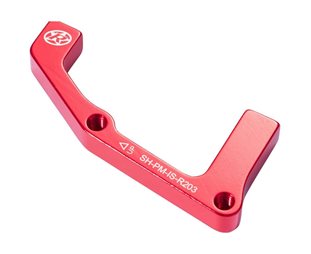 Reverse IS-PM 203 Brake Adapter Shimano Rear Wheel Red