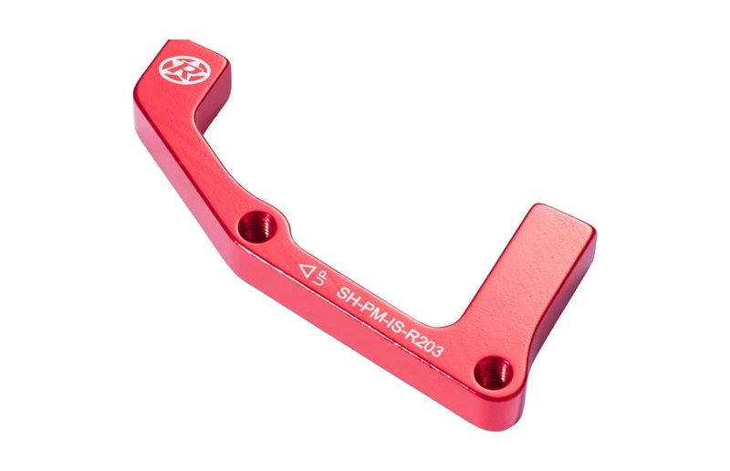 Reverse IS-PM 203 Brake Adapter Shimano Rear Wheel Red