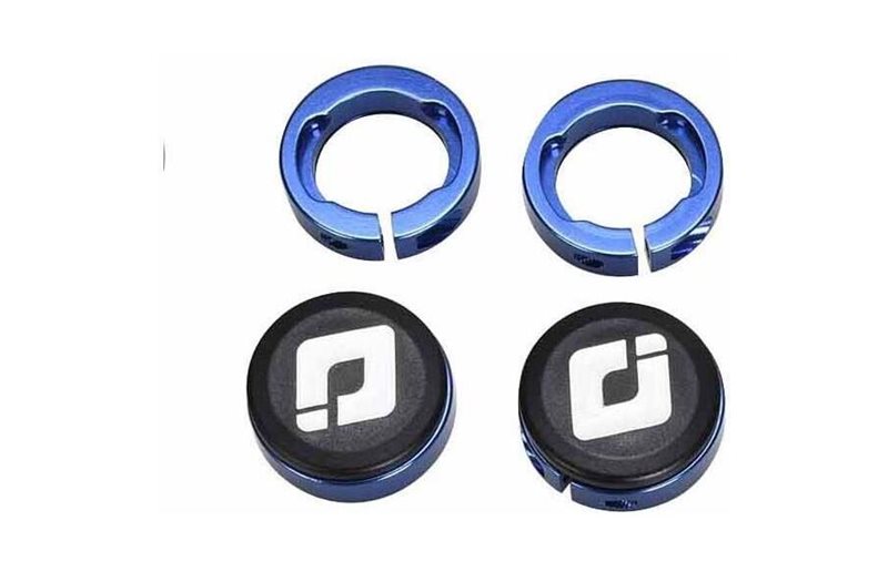 Gripin lukkorengas ODI Clamping Ring Lock Jaws w/Snap Caps Blue