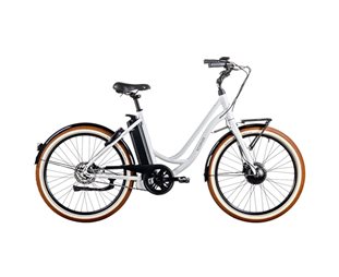 Naisten sähköpyörä Ecoride Ambassador AXS H-1 Valkoinen