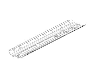 Bosch Mounting Rail Horizontal for 750Wh Powertube Battery with Protection