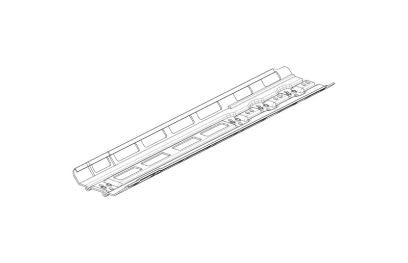 Bosch Mounting Rail Horizontal for 750Wh Powertube Battery with Protection