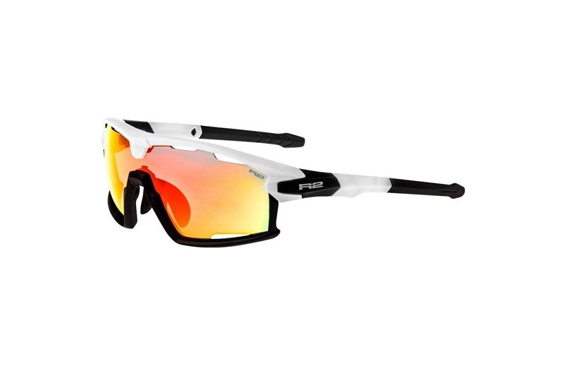 R2 Sportsbrille Rocket Hvit/Sort/Oransje AT098B