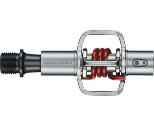 Cykelpedaler Crankbrothers Eggbeater 1 sølv/rød inkl. pedalklodsere