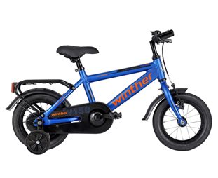 Winther Lasten polkupyörä 150 Matta sininen M. Oranssi