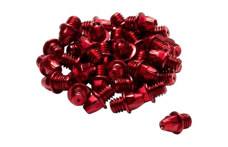 Polkimen nastat Reverse Pedal Pin Set M4 24kpl Punainen