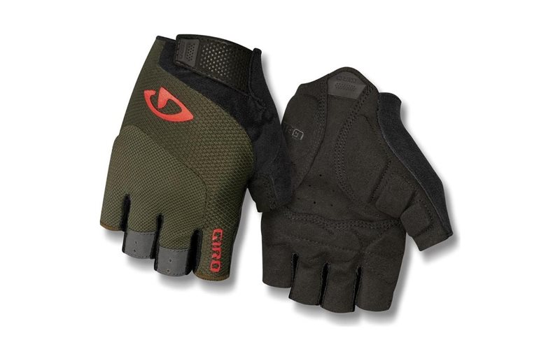 Giro Sykkelhanske Bravo Gel Olive/Oransje