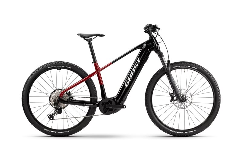 Ghost EL-MTB E-Teru Pro Black/Pearl Deep Red Glossy