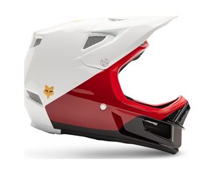 Full Face kypärä Fox Rampage Comp Helmet Men Baysik/White