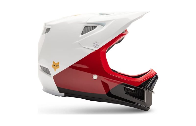 Full Face kypärä Fox Rampage Comp Helmet Men Baysik/White