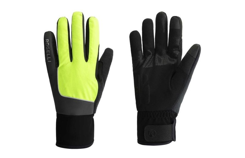 Rogelli Pyöräilykäsineet Essential Hi Vis Unisex  Keltainen