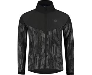 Rogelli Løbejakke Essential Hi Vis Herre Sort