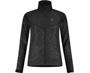 Rogelli Løbejakke Essential Hi Vis Dame Sort
