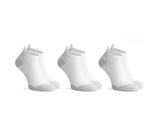Rogelli Löparstrumpor Core No Show 3-pack Unisex Vit