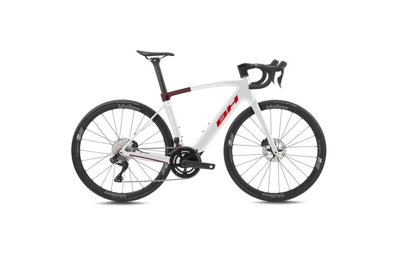 Maantie sähköpyörä BH iRS1 Carbon 1.6 Valkoinen/Punainen