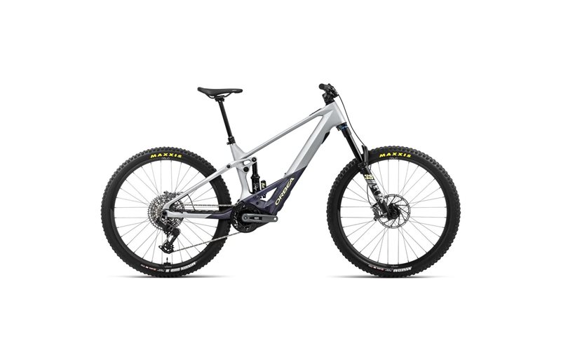 Sähkömaastopyörä Orbea Wild M11-AXS Halo Silver-Tanzanite Carbon View Matt