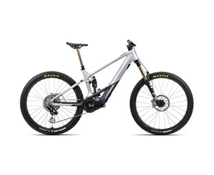 Sähkömaastopyörä Orbea Wild M-LTD Halo Silver-Tanzanite Carbon View Matt