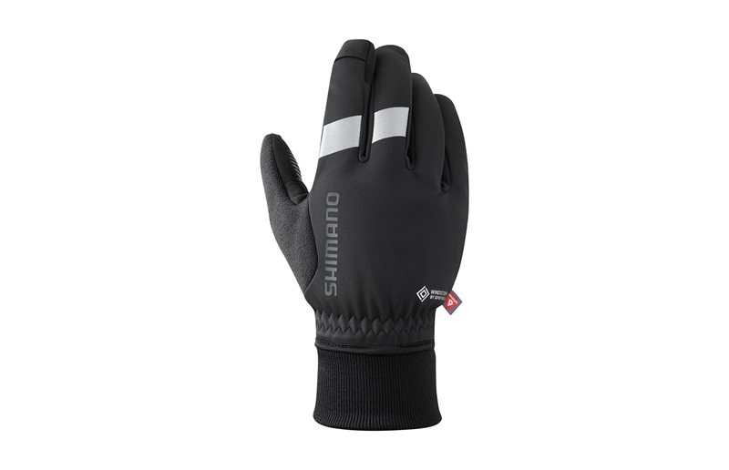 Shimano Pyöräilyhanskat Windstopper Primaloft Musta
