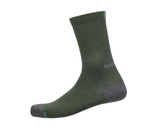 Shimano Pyöräilysukat Performance Wool Socks Dark Olive