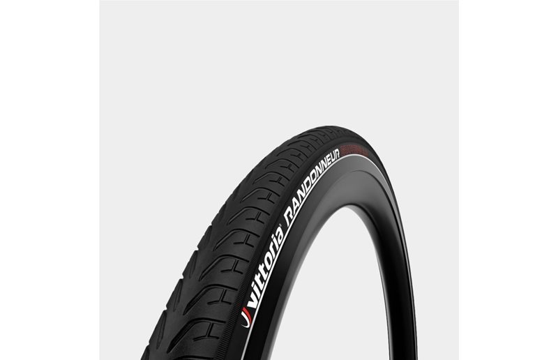 Vittoria Cykeldæk Randonneur Reflective 42-622 (700 x 40C / 28 x 1.60) Reflex Sort