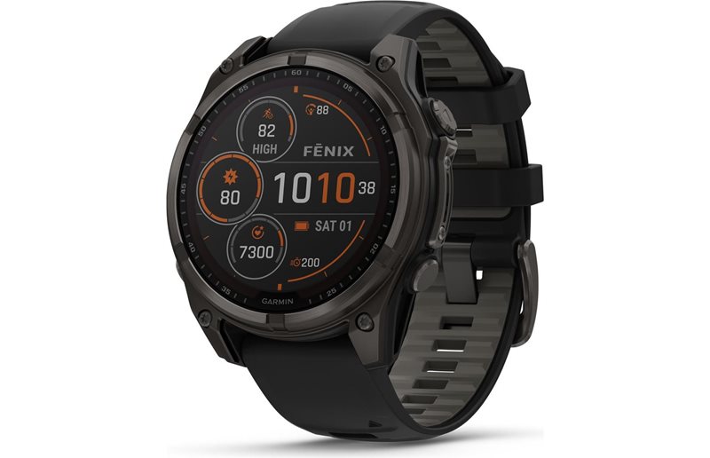 Multisport-älykello Garmin Fenix 8 Sapphire Solar 47 black/black