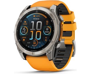 Multisport-älykello Garmin Fenix 8 AMOLED Sapphire 51 grey/orange