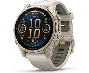 Garmin Multisport-älykello Fenix 8 AMOLED Sapphire 43 gold/grey
