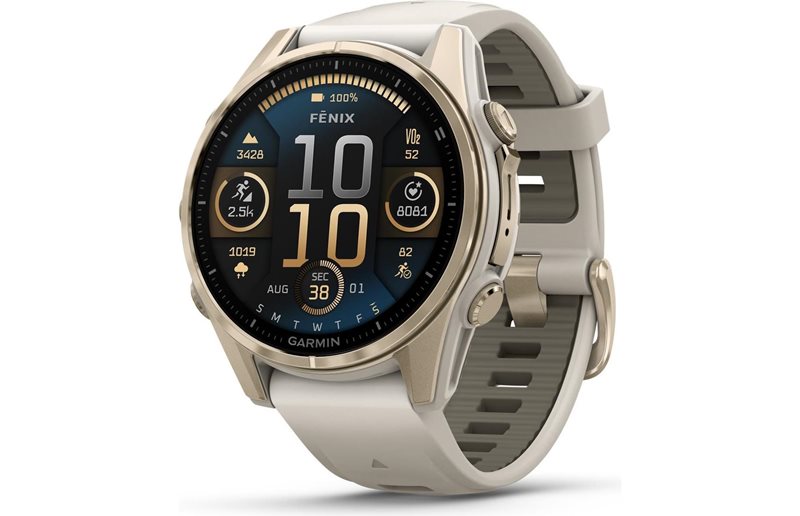 Multisport-älykello Garmin Fenix 8 AMOLED Sapphire 43 gold/grey