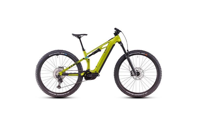 Sähkömaastopyörä Cube Stereo One44 HPC Race 800Wh Flashlime/Blue