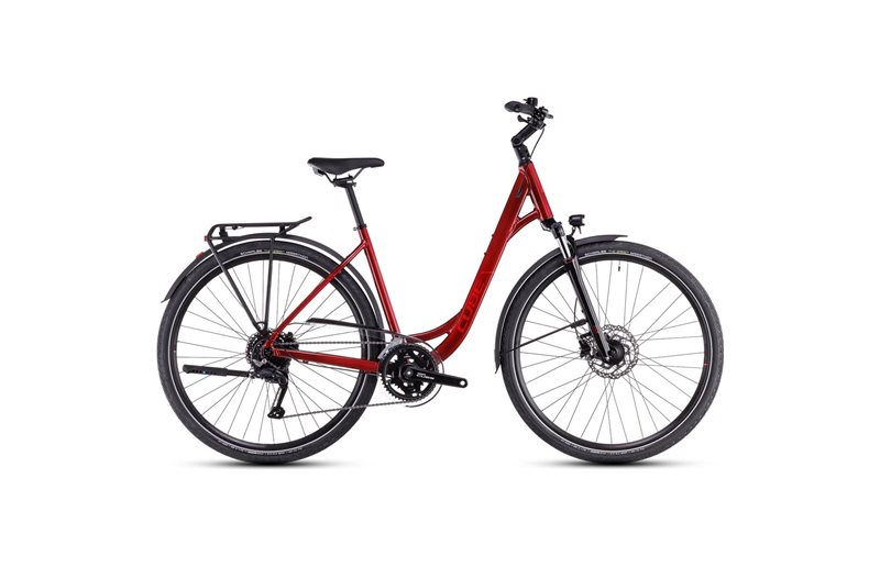 Hybridipyörä Cube Touring Pro Low Maroon/Pearl