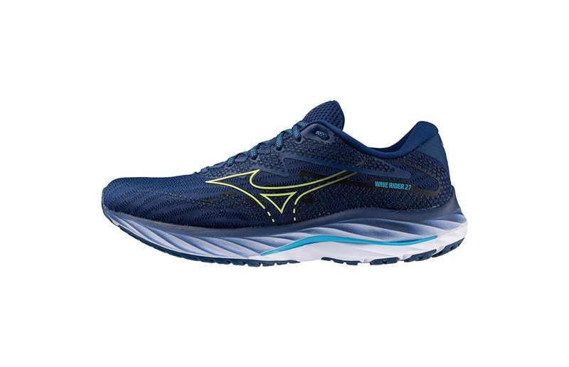 Mizuno Juoksukengät Wave Rider 27 Navy Peony/Sharp Green