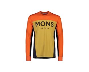 Mons Royal Cykeltröja Wool Mens Redwood Enduro Vls BLACK/GREYMARL