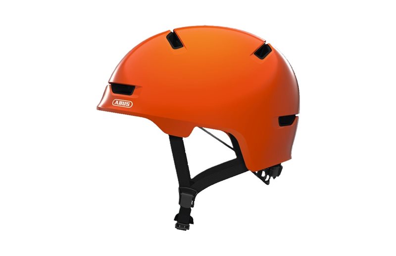 Lasten pyöräilykypärä ABUS Scraper Kid 3.0 Kiiltävä Oranssi