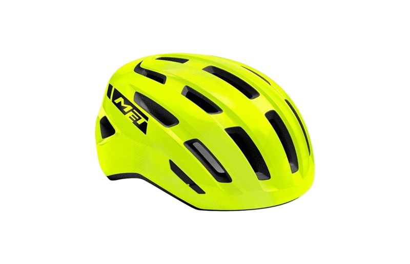Met Cykelhjelm Miles Sikkerhedsgul/Glossy