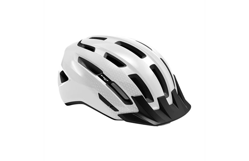 Met Cykelhjälm Downtown Mips White/Glossy