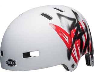 BMX-kypärä Bell Local Mattavalkoinen Scribble