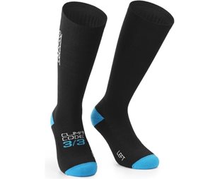 Assos Pyöräilysukat Ultraz 3/3 Fugu Socks Black Series