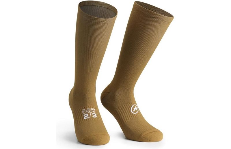 Assos Cykelstrumpor Spring Fall Unisea Socks Bronze Ash