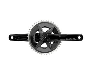 SRAM Wattmåle Kranksett Rival AXS Wide Power Meter DUB Wide 165 mm 47,5 mm CL 43/30T Yaw ¥94 mm 12-Gir Spindle power measurement