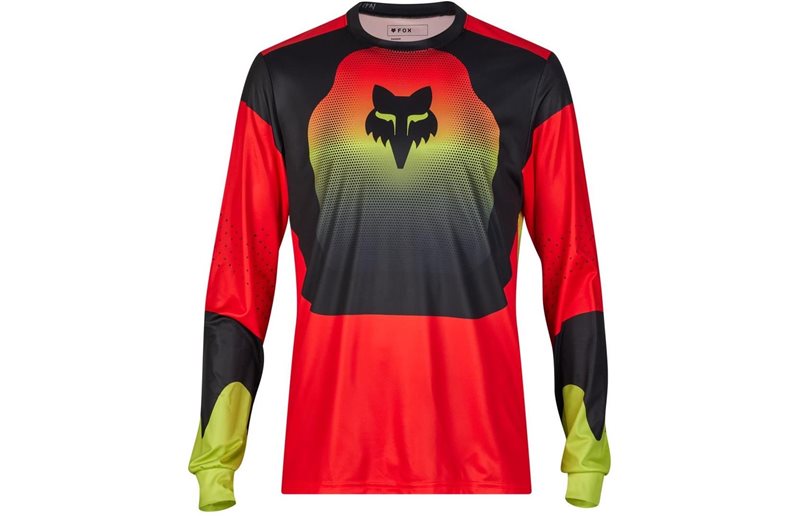 Fox Pyöräilypaita Ranger LS Jersey Revise Red/Yellow