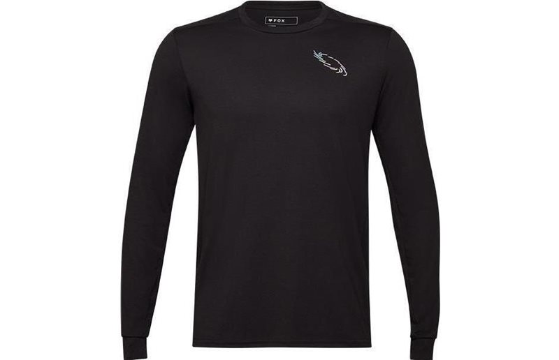 Fox Cykeltröja Ranger Drirelease Md LS Jersey Lunar Black