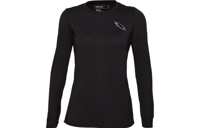 Fox Naisten pyöräilypaita Ranger Drirelease Md LS Jersey Lunar Black