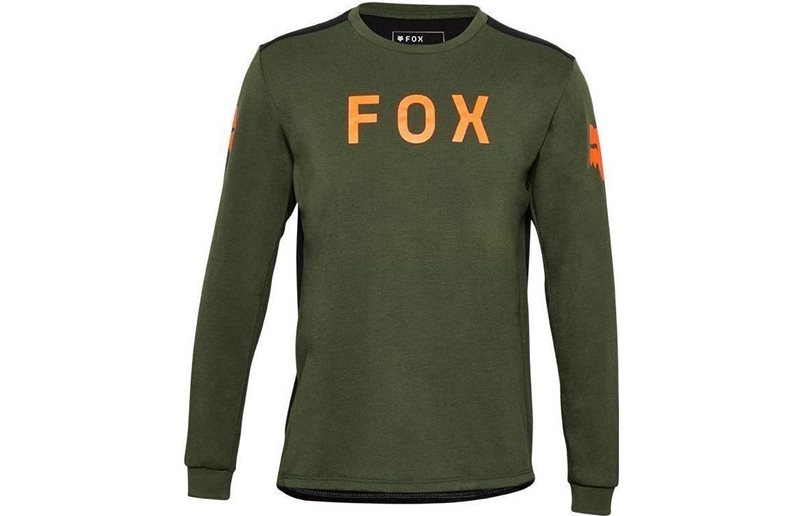 Fox Pyöräilypaita Junior Ranger LS Jersey Aviation Dark Sage