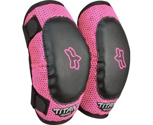 Fox Albuebeskyttelse Peewee Titan Elbow Guard Black/Pink