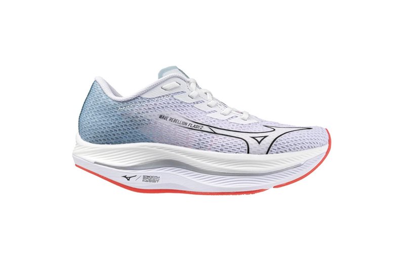 Mizuno Løbesko Wave Rebellion Flash 2 White/black/harbor Mist