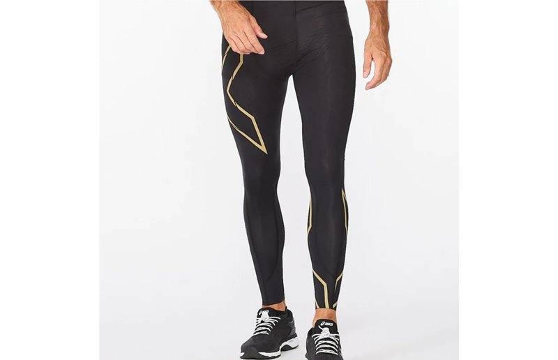2XU Løbebukser Light Speed Compression Tight Herre Black/Gold Reflective