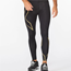 2XU Juoksuhousut Light Speed Compression Tight Miesten Black/Gold Reflective