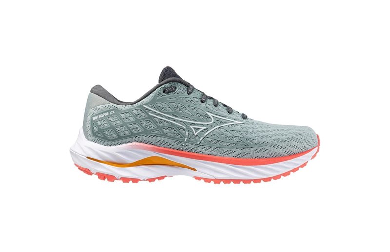 Mizuno Naisten juoksukengät Wave Inspire 20 W Gray Mist/White/Dubarry