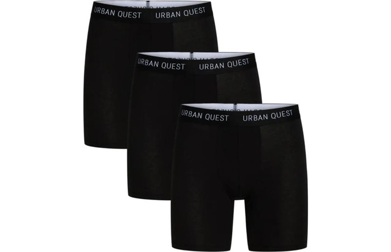 Urban Quest Bamboo Long Leg Tights 3-Pack M Black