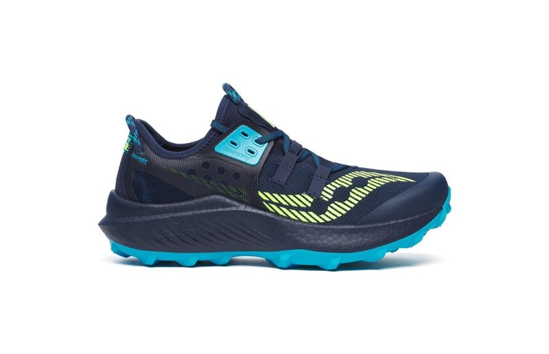 Saucony Trailrunning Skor Endorphin Rift Navy/viziblue